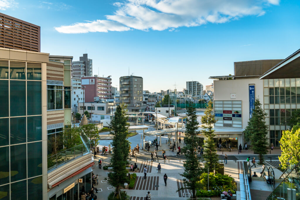 東京、武蔵小山の風景