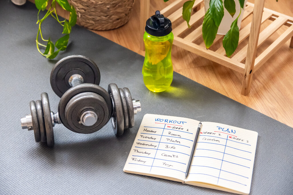 トレーニングのプランを立てるイメージ