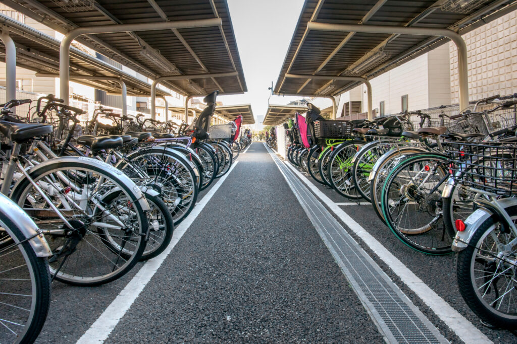 駐輪場の風景