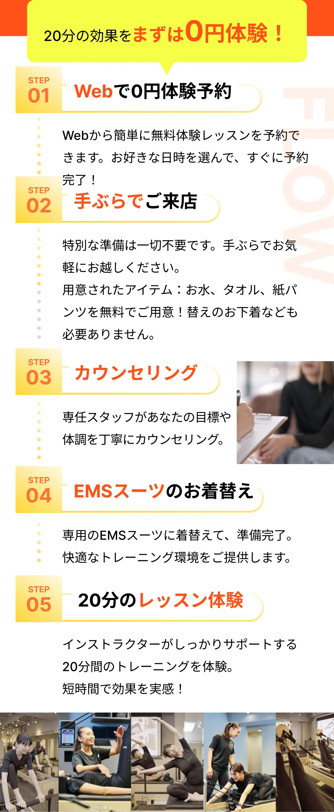 20分の効果をまずは無料体験！