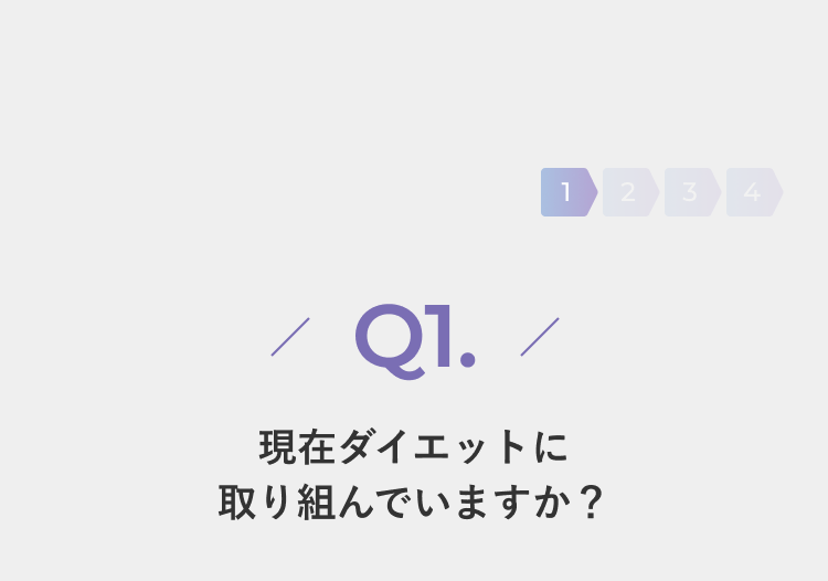 現在ダイエットに取り組んでいますか？